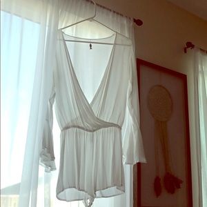 Indah white romper
